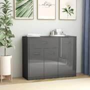 Sideboard High Gloss Grey /Chipboard