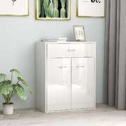 Sideboard High Gloss  White Chipboard