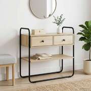Sonoma Oak Console Table 2 Drawers 80cm | EXTG