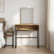 Artisan Oak Dressing Table Mirror Storage | EXTG