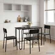 Dining Table Black Rectangular 100x50x75cm