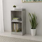 Bookshelf Concrete Grey 40x24x75 cm Chipboard