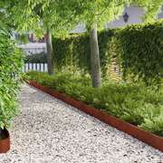 Steel Lawn Edging 20 Pack Rusty 103cm | EXTG
