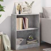 Bookshelf Concrete Grey 60x24x74.5 cm Chipboard