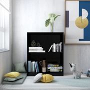 Bookshelf High Gloss Black 60x24x74.5 cm Chipboard