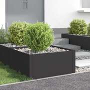 Steel Lawn Edging 4-Pack Black Garden Border | EXTG