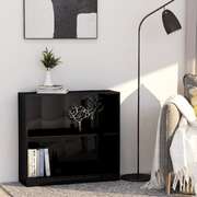 Bookshelf High Gloss Black -Chipboard