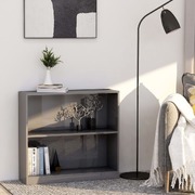 Bookshelf High Gloss Grey - Chipboard