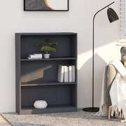 Bookshelf Grey 80x24x108 cm Chipboard
