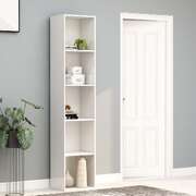 Book Cabinet High Gloss White 40x30x189 cm Chipboard
