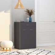 Shoe Cabinet Grey 60x35x84 cm Chipboard