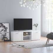 TV Cabinet White 120x34x37 cm Chipboard