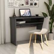 Desk High Gloss Grey Chipboard
