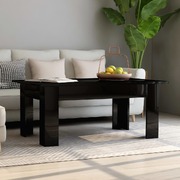 Coffee Table High Gloss Black - Chipboard