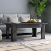 Coffee Table High Gloss Grey 100x60x42 cm Chipboard