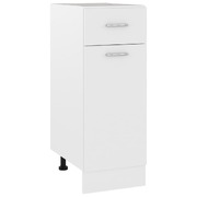 Versatility of a White Engineered Wood Drawer Bottom Cabinet for Stylish Home