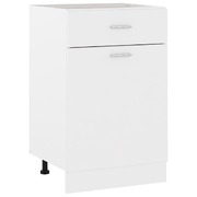 Versatile and Stylish White Engineered Wood Drawer Bottom Cabinet