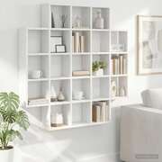 White Wall Shelf 21 Compartments 100cm | EXTG