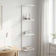 Wall Shelf White Engineered Wood 100cm | EXTG