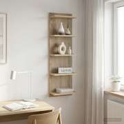 Wall Shelf Sonoma Oak 100cm Engineered Wood | EXTG