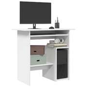 Desk White 80x45x74 cm Chipboard