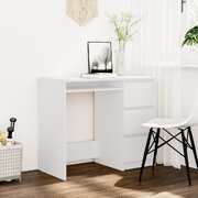 Desk White Engineered Wood