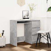 Desk Concrete Grey 90x45x76 cm Chipboard