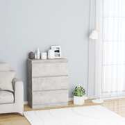 Sideboard Concrete Grey 60x35x76 cm Chipboard