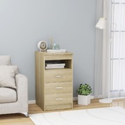 Drawer Cabinet Sonoma Oak 40x50x76 cm Chipboard