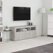 TV Cabinet Concrete Grey 120x30x50 cm Chipboard