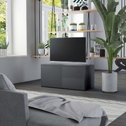 TV Cabinet Grey 80x34x36 cm Chipboard