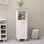 Bathroom Cabinet White,  Engineered Wood