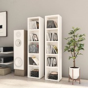 CD Cabinets 2 pcs White Engineered Wood