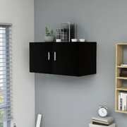 Wall Mounted Cabinet Black 80x39x40 cm Chipboard