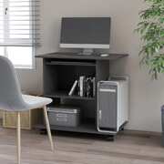 Computer Desk Grey 80x50x75 cm Chipboard