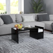 Coffee Table Black 90x45x35 cm Chipboard