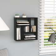 Wall Shelf Black 45.1x16x45.1 cm Chipboard