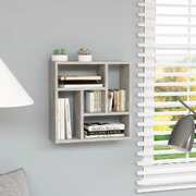 Wall Shelf Concrete Grey 45.1x16x45.1 cm Chipboard