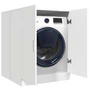 White Washing Machine Cabinet