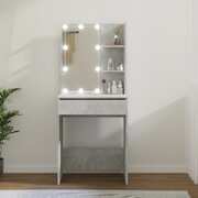 Dressing Table with LED Concrete Grey