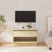 Tv Cabinet With 2 Drawers Sonoma Oak Chipboard