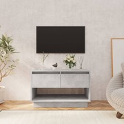 Tv Cabinet With 2 Drawers Concrete Grey Chipboard