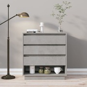 Buffets & Sideboard With 3 Drawers Grey Chipboard