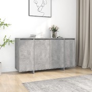 Sideboard Cabinet & Storage Concrete Grey Chipboard