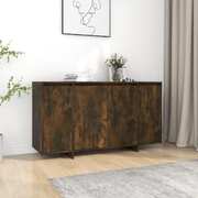 Sideboard Cabinet & Storage Smoked Oak Chipboard