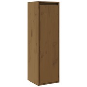 Wall Cabinet Honey Brown Solid Wood Pine