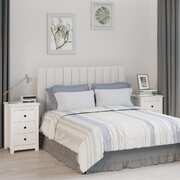Bedside Cabinets 2 pcs White Solid Wood Pine
