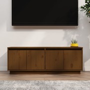 TV Stands Cabinet Honey Brown Solid Wood Pine