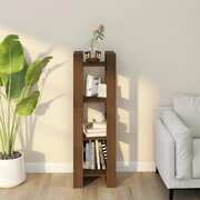 Book Cabinet/Room Divider Honey Brown Solid Wood
