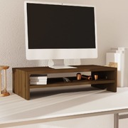 Monitor Stand Honey Brown Solid Wood Pine